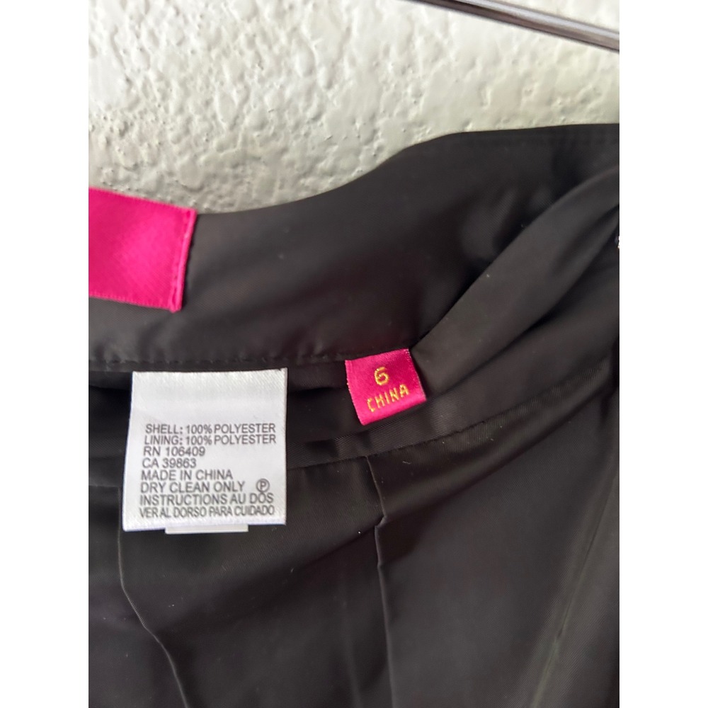 Catherine Catherine Malandrino Black Pleated Midi Skirt Size 6 A-Line Box Pleat - Picture 4 of 4